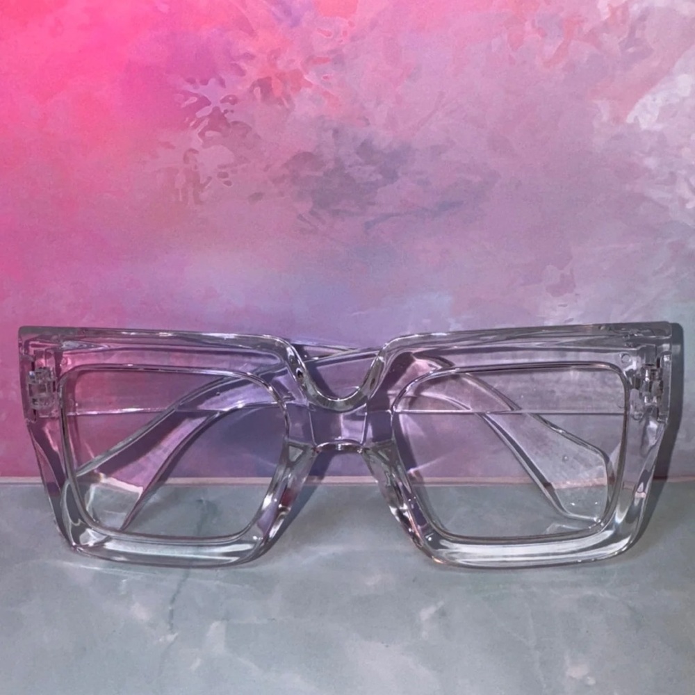 Clear Square Biz Fashion Glasses